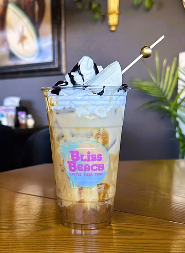 iced coffee with whipped cream